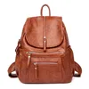 Sac à Dos de Ville Femme en Cuir — Marron