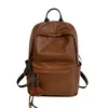Sac à dos effet cuir — Chocolat