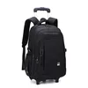 Sac à dos enfant et adolescent à roulettes — Noir 2 Roues