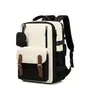 Sac à dos ergonomique 40x30x20 — Noir, Beige & Marron
