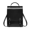 Sac à Dos Femme Cuir Vintage — Noir