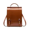 Sac à Dos Femme Cuir Vintage — Marron