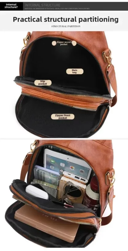 Sac à Dos Femme Élegant en Cuir