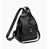 Sac à Dos Femme Élegant en Cuir — Noir