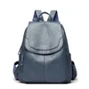 Sac à Dos Femme en Cuir Vegan — Bleu