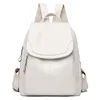 Sac à Dos Femme en Cuir Vegan — Blanc