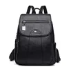 Sac à Dos Femme en Cuir Véritable — Noir