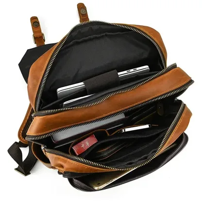 Sac à dos homme cuir vintage