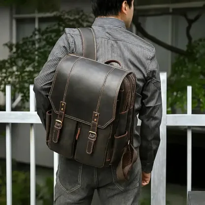 Sac à dos homme cuir vintage