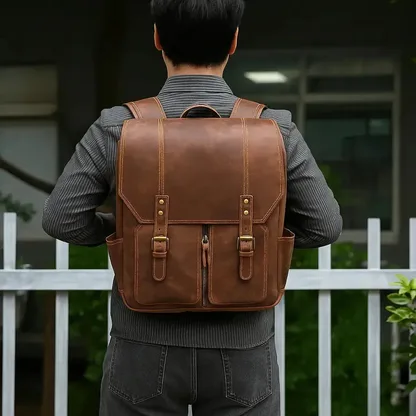 Sac à dos homme cuir vintage