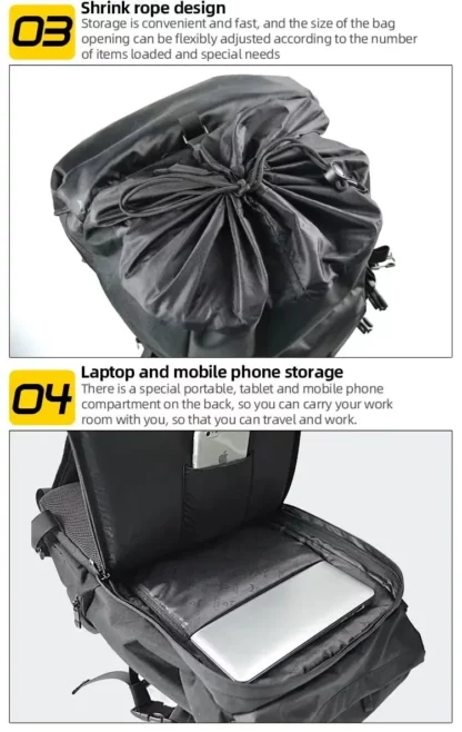 Sac à Dos Moto Accrochable sur Porte Bagage
