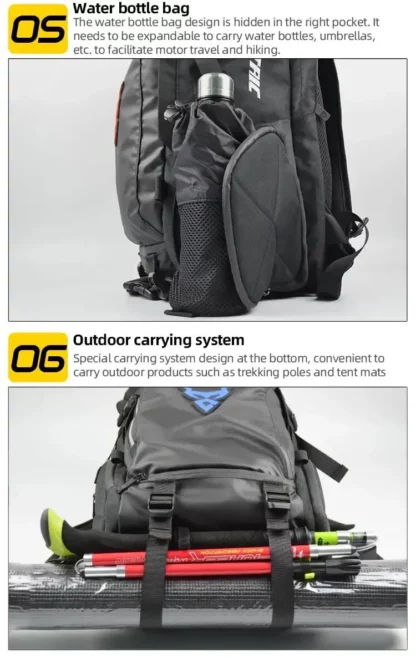 Sac à Dos Moto Accrochable sur Porte Bagage