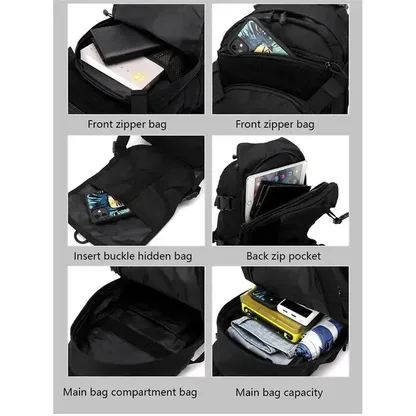 Sac à Dos Moto avec Accroche Casque