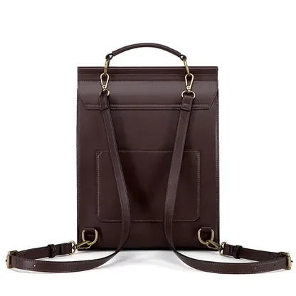 Sac à Dos Rigide en Vrai Cuir
