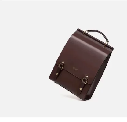 Sac à Dos Rigide en Vrai Cuir