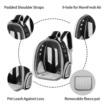 Sac à Dos Transparent pour Chat