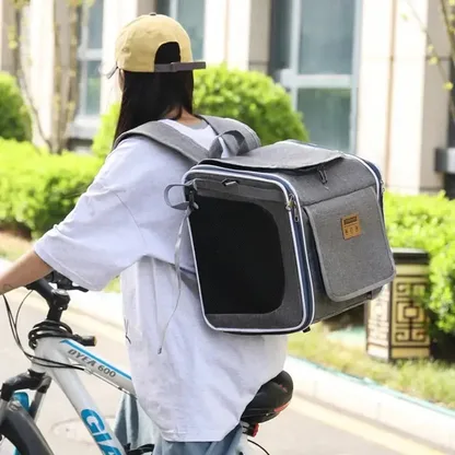 Sac à Dos Transport Chat pour Vélo