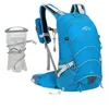 Sac à Dos Vélo 20L Imperméable — Bleu avec Gourde et Paille 2L
