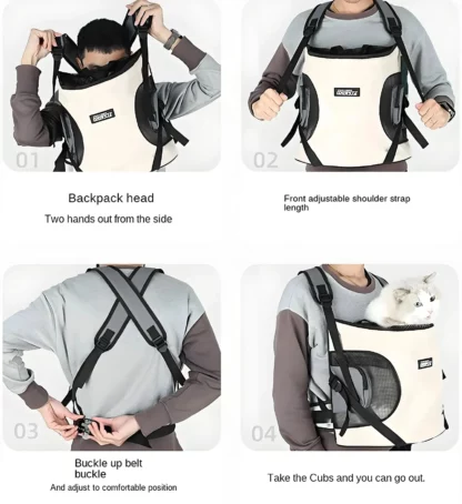 Sac à Dos Ventral pour Chat