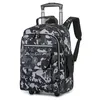 Sac à dos voyage à roulettes 20L à 35L — Gris Camouflage